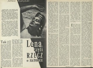 Lena, czyli rzecz o aktorce