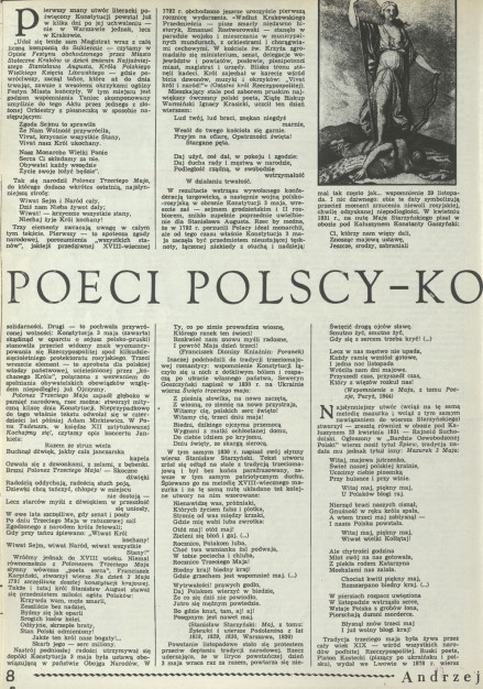 Poeci polscy – Konstytucji 3 Maja