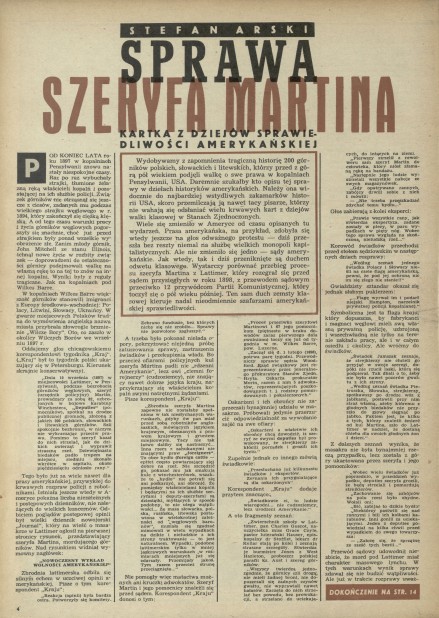 Sprawa szeryfa Martina - kartka z dziejów sprawiedliwości amerykańskiej