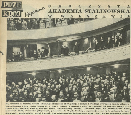 Uroczysta Akademia Stalinowska w Warszawie