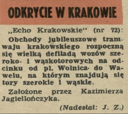 Odkrycie w Krakowie