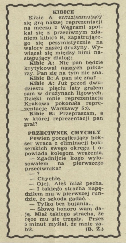 Kibice / Przeciwnik Chychły