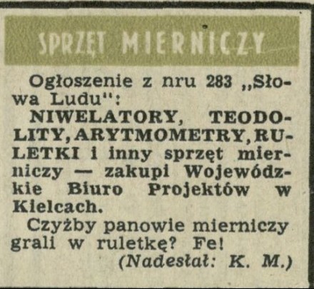 Sprzęt mierniczy