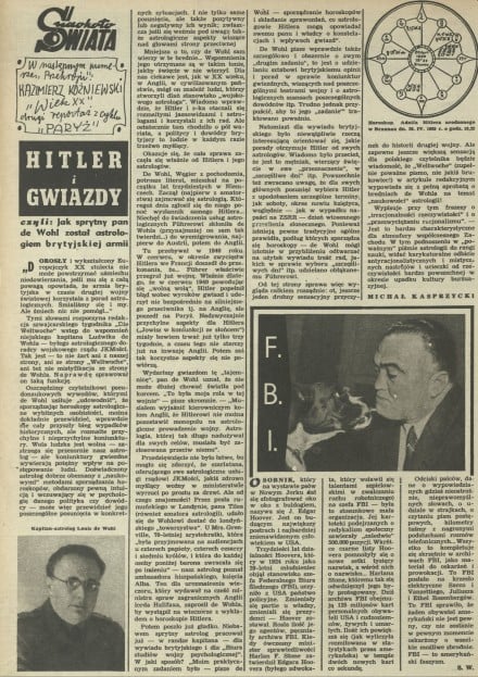 Hitler i gwiazdy czyli: Jak sprytny pan de Wohl został astrologiem brytyjskiej armii