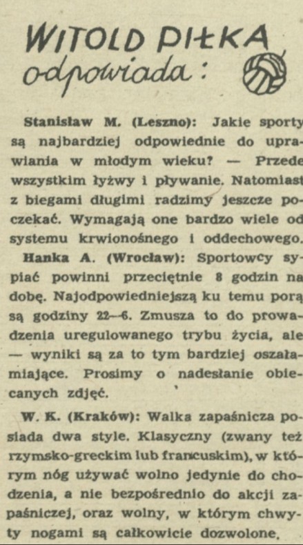 Witold Piłka odpowiada