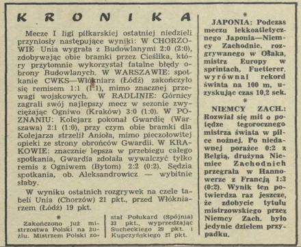 Kronika (sportowa)