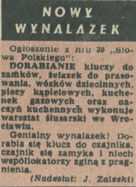 Nowy wynalazek