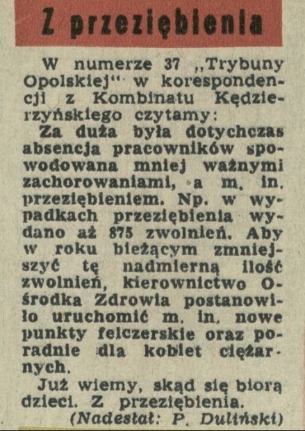 Z przeziębienia