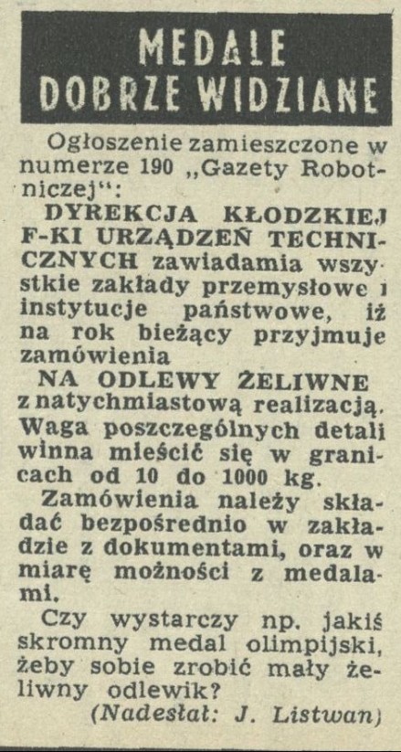 Medale dobrze widziane