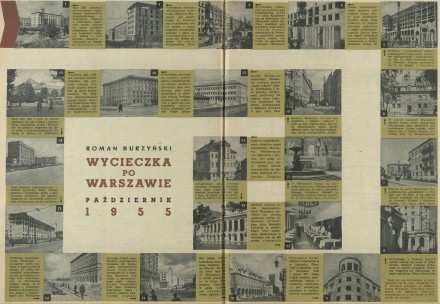 Wycieczka po Warszawie październik 1955