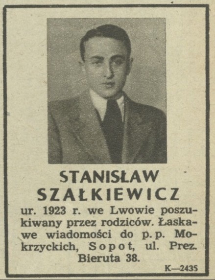 Stanisław Szałkiewicz poszukiwany przez rodziców