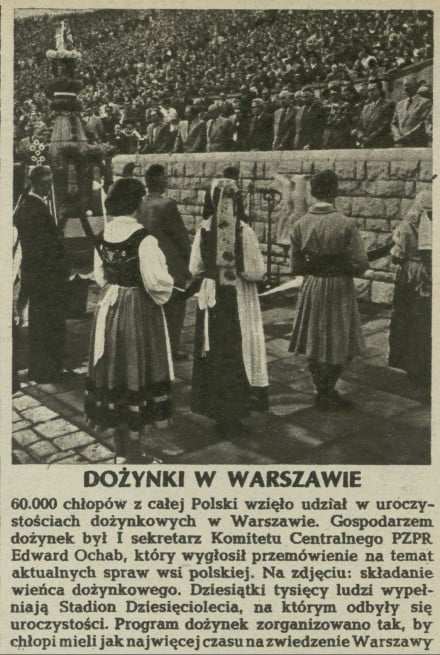 Dożynki w Warszawie
