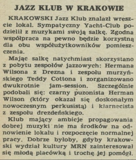 Jazz Klub w Krakowie