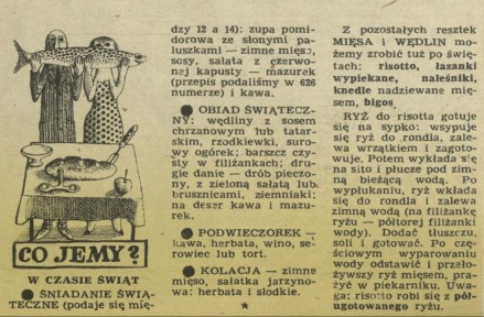 Co jemy? W czasie Świąt