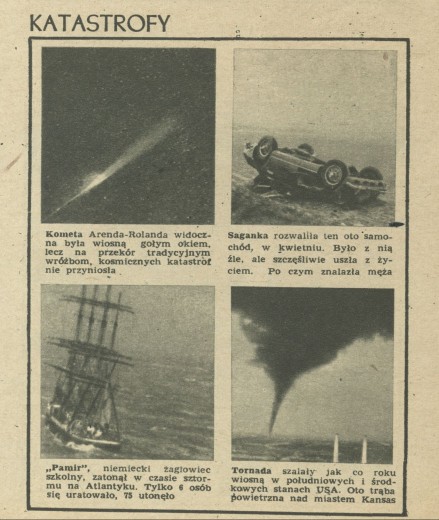 Przekrój roku 1957 - Katastrofy