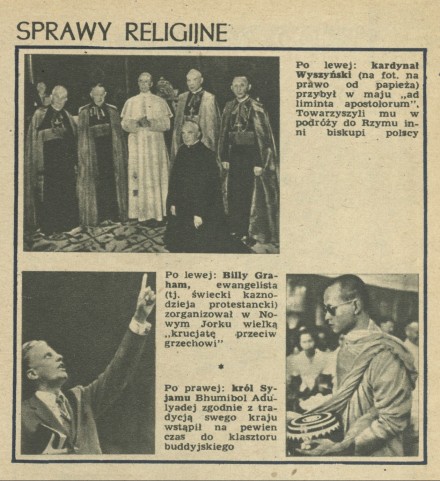Przekrój roku 1957 - Sprawy religijne