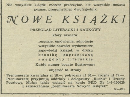 Nowe książki