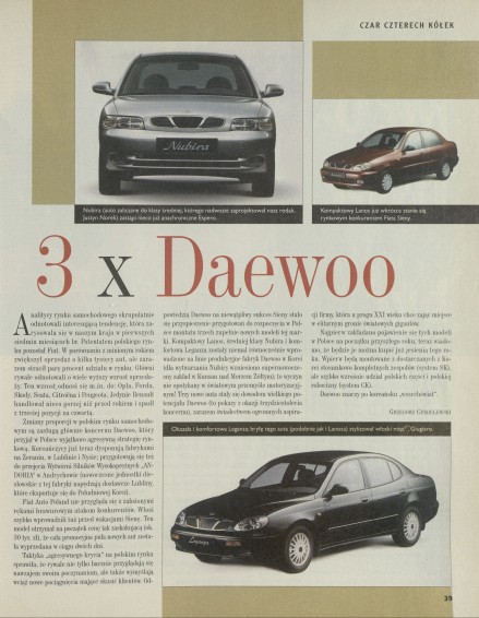 3 x Daewoo