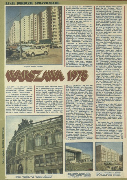Nasze doroczne sprawozdanie: Warszawa 1978