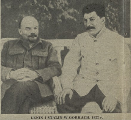 Lenin i Stalin w Gorkach 1922 r. 
