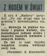 Z nosem w świat