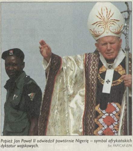 Papież Jan Paweł II w Nigerii