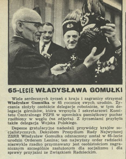 65-lecie Władysława Gomułki