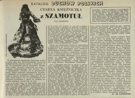 Katalog duchów polskich: Czarna Księżniczka z Szamotuł
