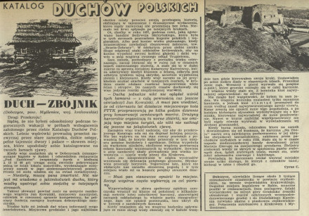 Katalog duchów polskich: Duch – zbójnik