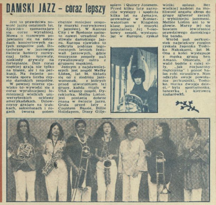 Damski jazz – coraz lepszy