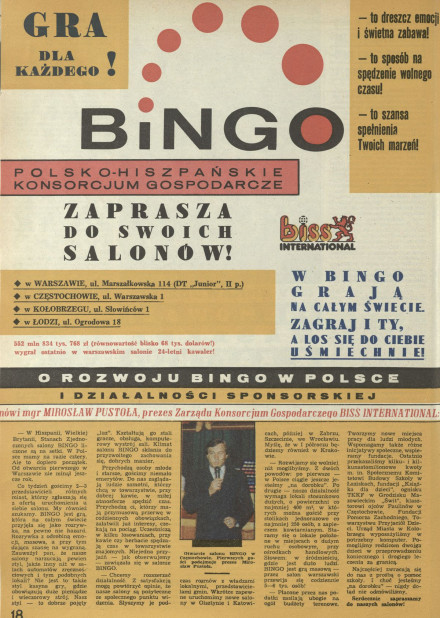 O rozwoju bingo w Polsce 