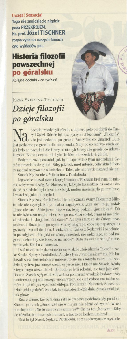 Dzieje filozofii po góralsku