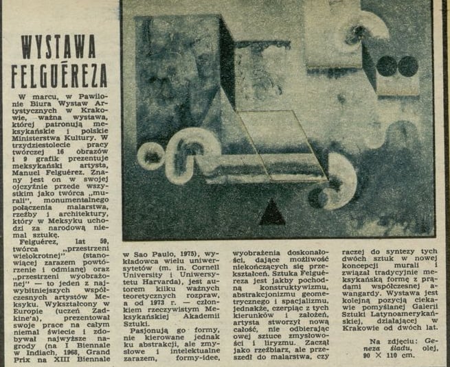 Wystawa Felguereza 29 March 1987 Archiwum Przekroj Magazine