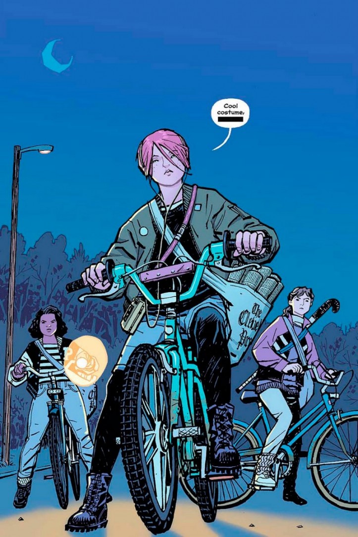 Fragment komiksu „Paper Girls”