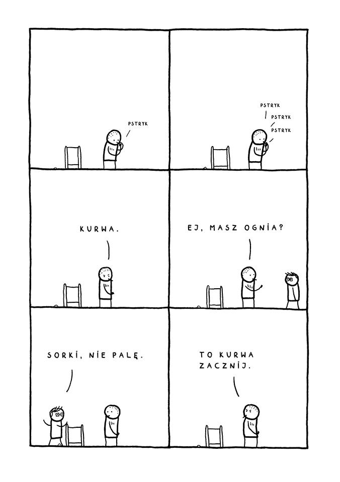 Fragment komiksu „Tam, gdzie rosły mirabelki”