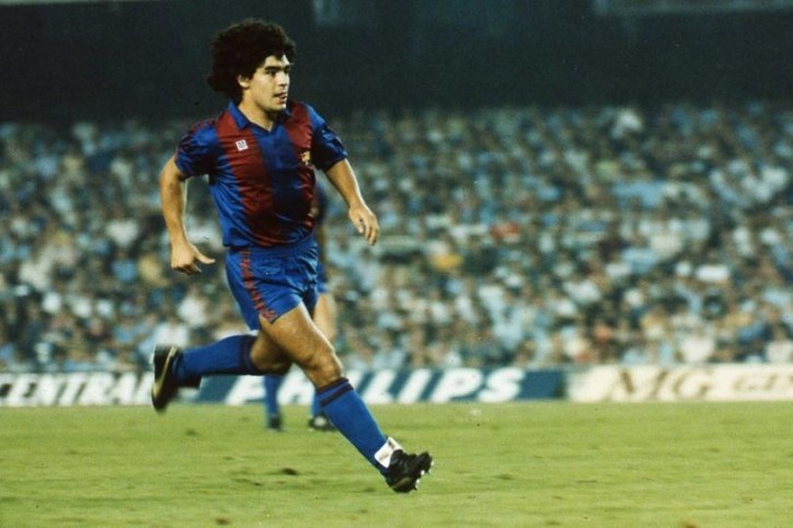 Diego Maradona w barwach FC Barcelona/ Creative Commons