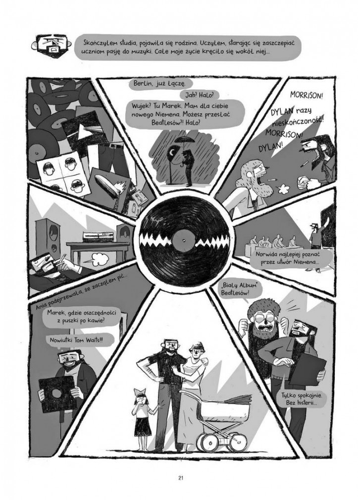 Fragmenty komiksu Bartka Głazy „Tylko spokojnie”