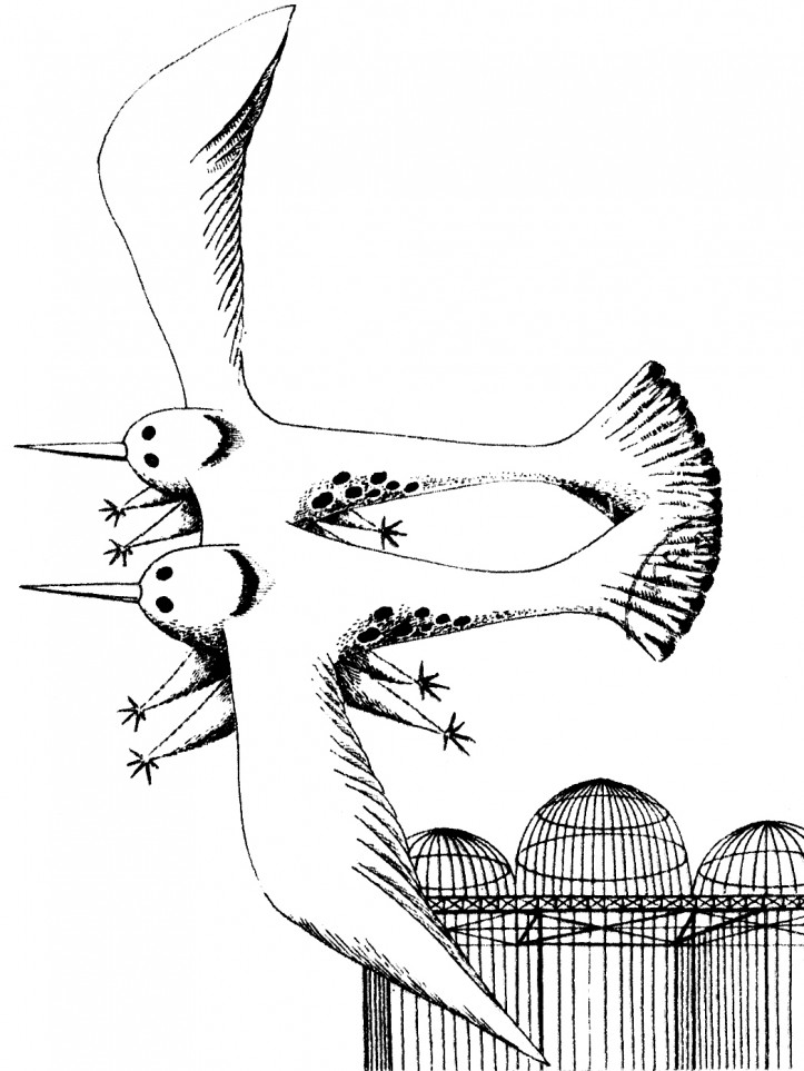 Daniel Mróz, ilustracja z archiwum „Przekroju” nr 661/1957 r.