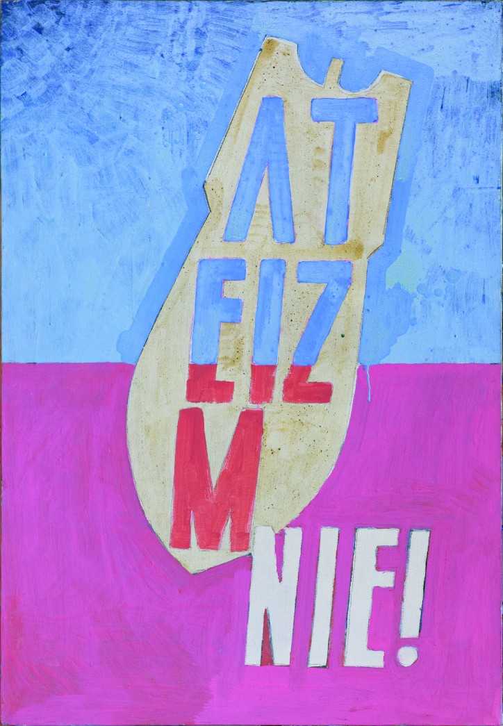 Marek Sobczyk – Ateizm nie! (reprodukcja udostępniona dzięki uprzejmości Galerii Contrast)
