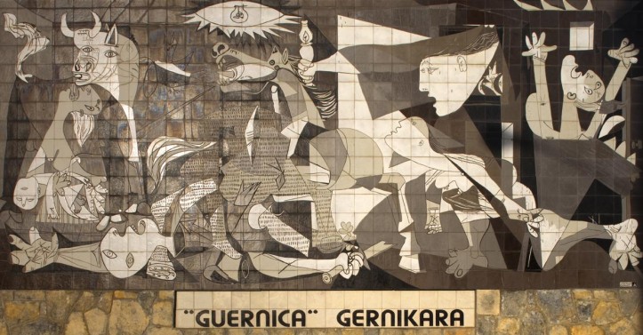 Mural przedstawiający obraz Pabla Picassa „Guernica”/ Wikimedia Commons