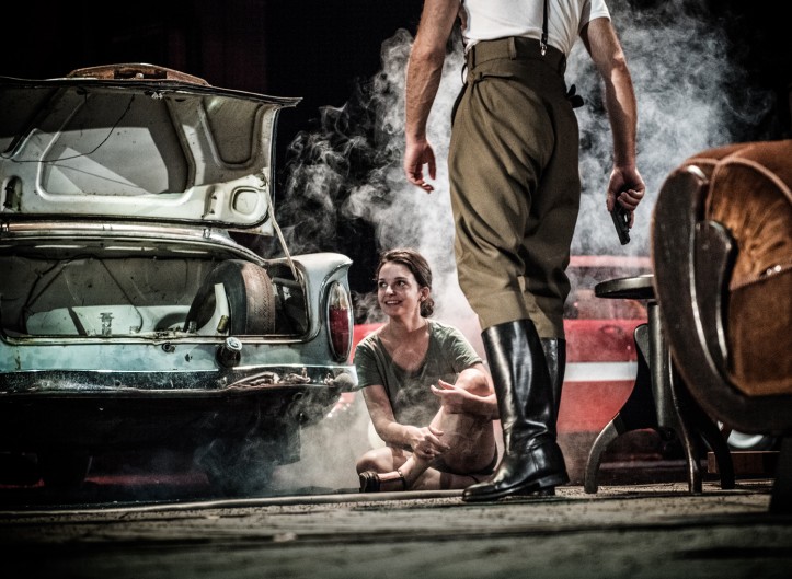 Zdjęcie z próby spektaklu „Król” w Teatrze Polskim – fot. Magda Hueckel
