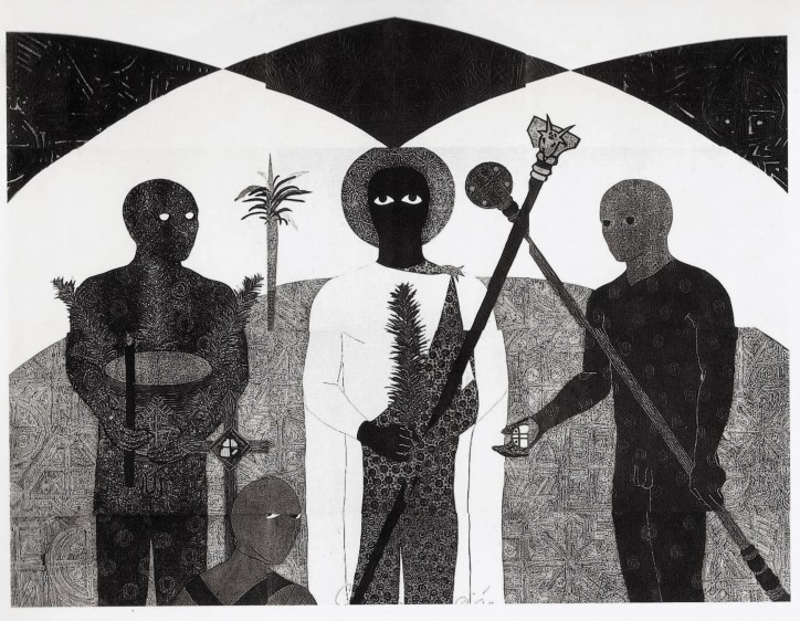 Belkis Ayón, „La consagración”, 1991, © Estate de Belkis Ayón, Havana, fot. Jose A. Figueroa