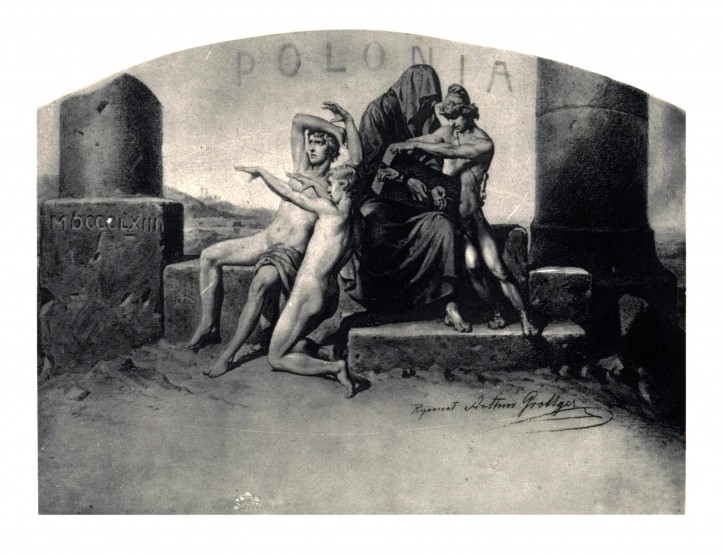 Artur Grottger, Cykl „Polonia”, I, „Karta tytułowa”, 1863 r.