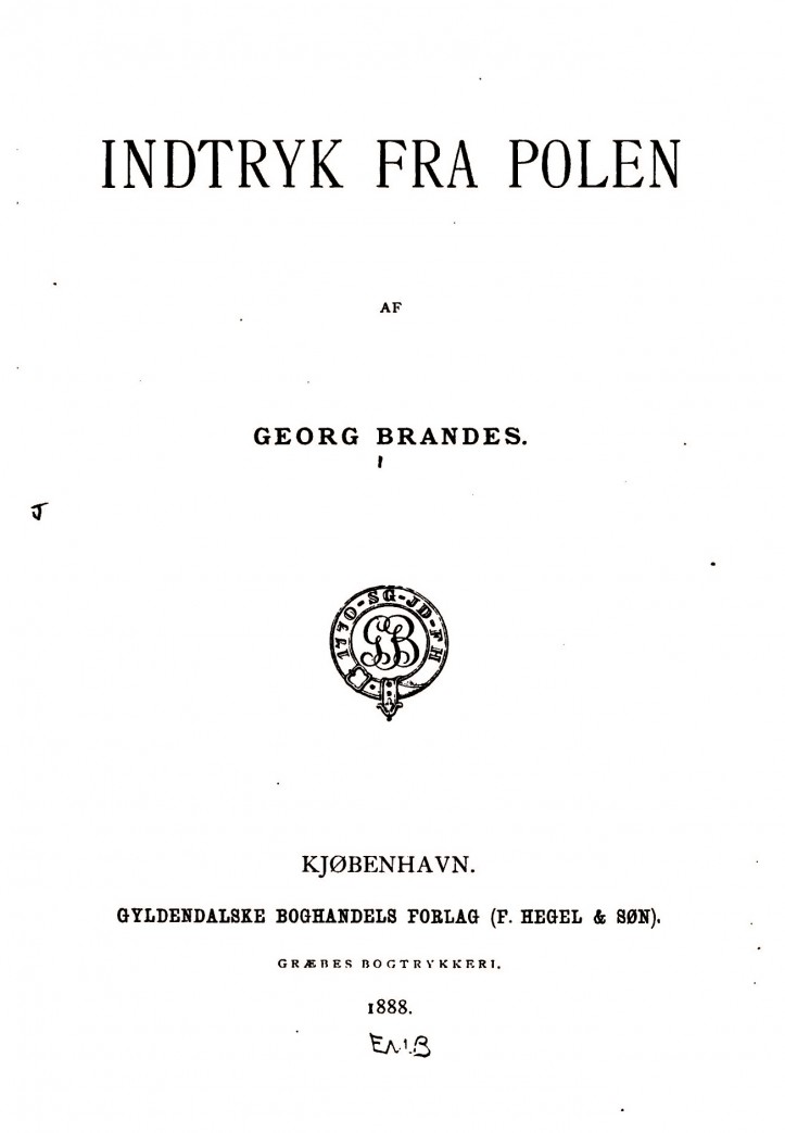 Georg Brandes, Indtryk fra Polen, 1888 r. 