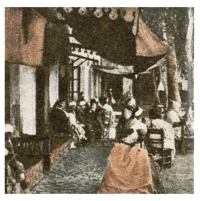 The famous Caffè Greco in Rome, whose illustrious patrons included the writers Adam Mickiewicz and Byron.