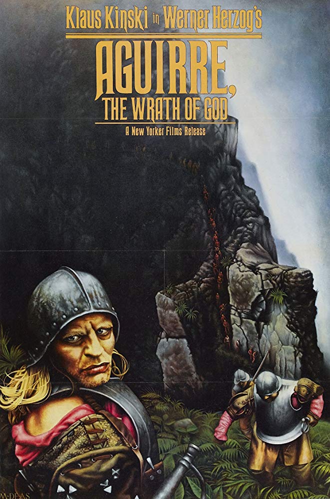 Plakat filmu „Aguirre, gniew boży” w reżyserii Wernera Herzoga z 1972 r., materiały promocyjne