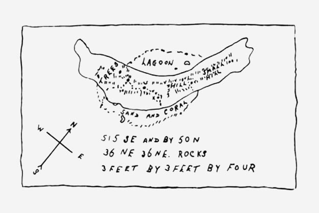 Mapa odkryta przez braci Huberta i Guya Palmerów 