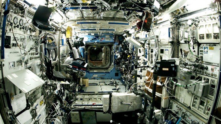 The interior of the International Space Station (ISS)/NASA