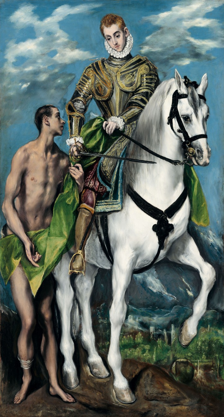 El Greco (Doménikos Theotokópoulos), Święty Marcin i żebrak, 1597/1599 r., National Gallery of Art, Joseph E. Widener Collection