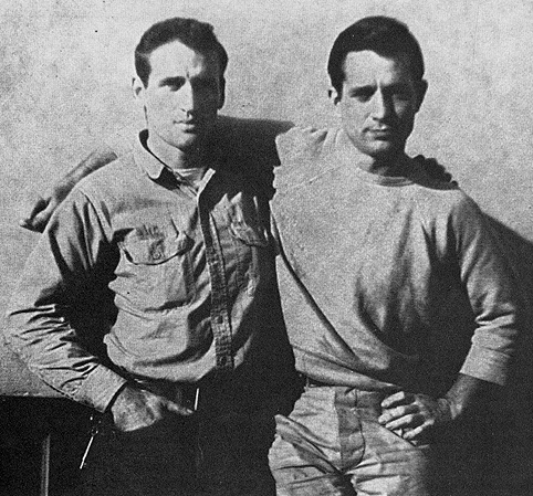 Neal Cassady(z lewej) z Jackiem Kerouac w 1952 roku, zdjecie: Carolyn Cassady, CC BY-SA 3.0